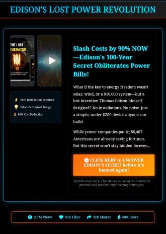 EDISON'S LOST POWER REVOLUTION