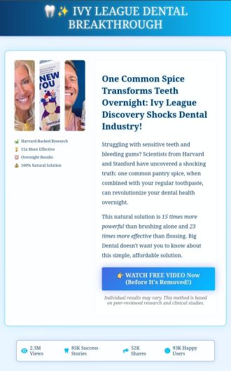 🦷✨ IVY LEAGUE DENTAL BREAKTHROUGH